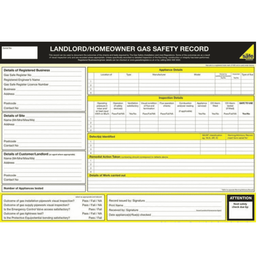landlord gas safety certificate